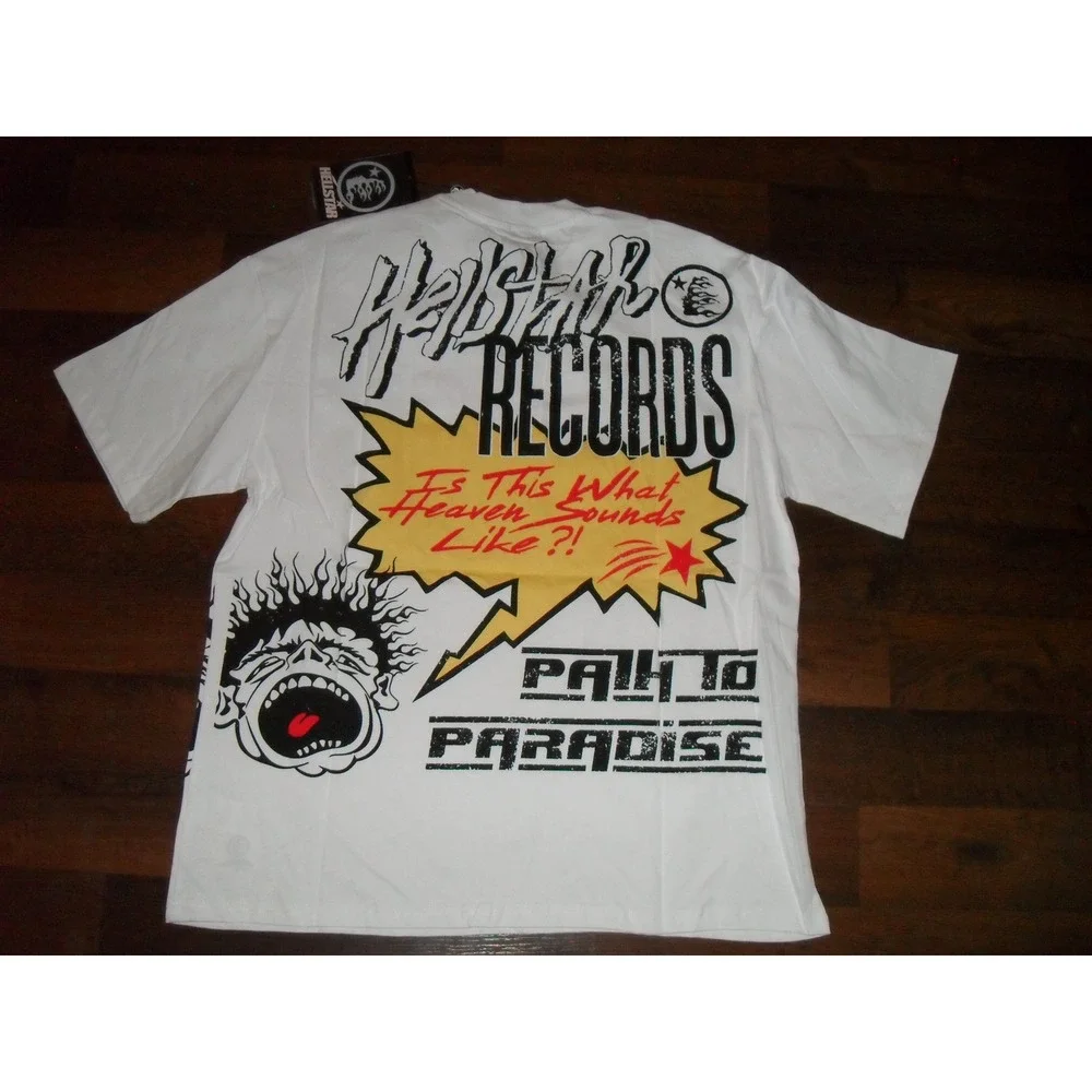 Hellstar Records Graphic T-Shirt Earth Headphones Is This Heaven Sounds Like? XL - Picture 2 of 5